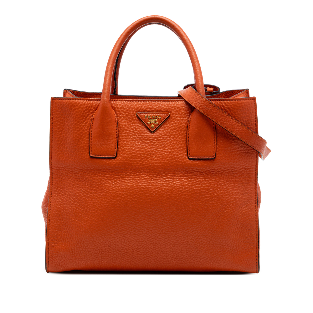 Pre-Loved Prada Vitello Daino Open Convertible Tote